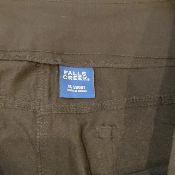 NWT Womens Falls Creek black tech stretch pant low rise bootcut ankle plus size - Picture 4 of 8